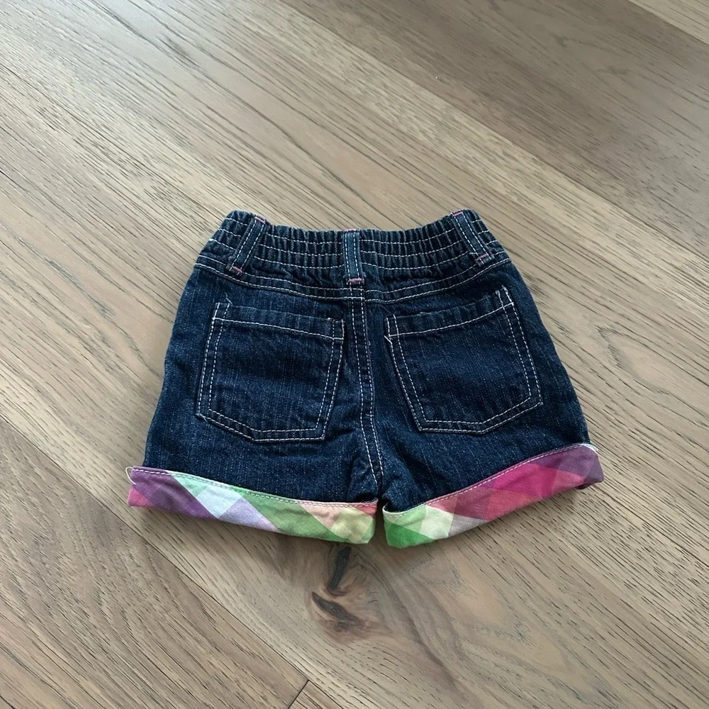 Young Hearts Girls Plaid Button Up Sleeveless Collared Tank Shorts Set Size 18M - Picture 11 of 12